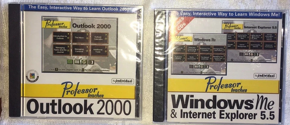 PROFESSOR TEACHES WINDOWS ME & INTERNET EXPLORER 5.5 & Outlook 2000 - Image 1 of 4