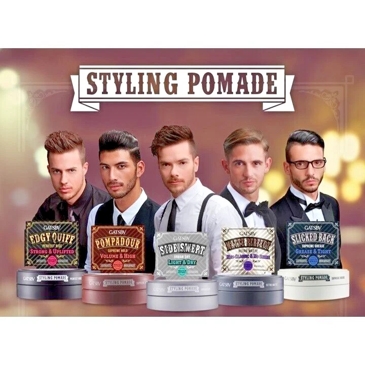 12 x  GATSBY Styling Pomade for Supreme Hold& High Volume Pompadour" - Image 1 of 2