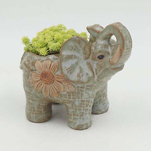 Ceramic pot elephant Cacti Succulent Plant Pot Flower Planter Mini Garden Design