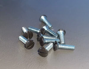 ACORN SP6BN Dark Brown Switch Plate Slotted Screw Oval Head 6-32 x 1/2IN 10-Pack - Picture 1 of 4