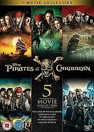 Pirates of the Caribbean 1-5 (Box Set) (DVD, 2017)