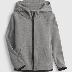 GapFit Toddler Fit Tech Moisture-Wicking Gray Heather Hoodie, Small 6/7 - Picture 1 of 8