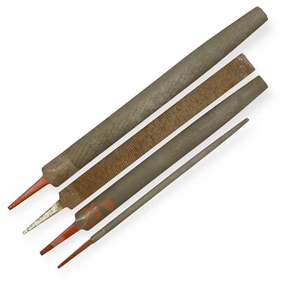 Simonds Nucut 13, 15, 17 in Flat, Round and Half Round File Set, 4 Pcs, USA - Image 1 of 4