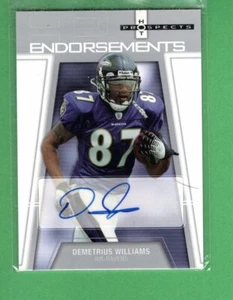 2006 FLEER Hot Prospects Rookie Autograph Demetrius Williams Ravens - Bild 1 von 1