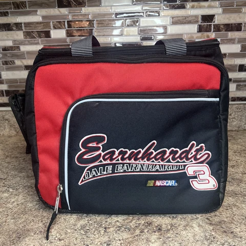 Dale Earnhardt Sr #3 Cooler W Shoulder Strap with 4 can side holders Cover