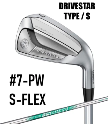 MENS YAMAHA INPRES DRIVE STAR TYPE-S #7-PW IRON SET N.S.PRO 850GH neo S-FLEX - Image 1 of 4
