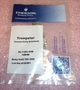 LOT of 50 Trompeter Emerson PL11SC-028 RF Coaxial Connector **NEW SEALED** - Picture 1 of 2
