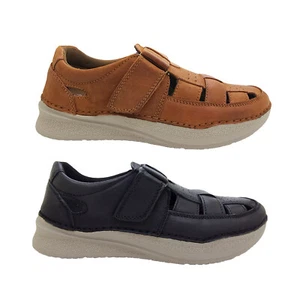Explorer Bold Mens Leather Summer Shoes Casual Comfort Shoe Lightweight - Picture 1 of 16
