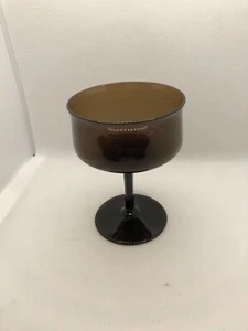 Lenox Brown dessert / champagne glass, Crystal Made in USA Mt Pleasant PA - Picture 1 of 6
