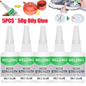 5 Pack Multifunctional Welding High-Strength Oily Glue Universal Super Glue 50g - Picture 1 of 17