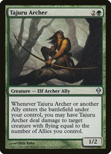 1x FOIL Tajuru Archer ZEN No185 Magic MTG English NM/Unplay uncommon UC card X1