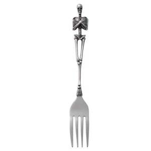 1PZ Forchette da Cocktail Forchetta per Torte Acciaio Forchette da Pranzo Scheletro Stoviglie Forchette per Bistecca - Foto 1 di 12