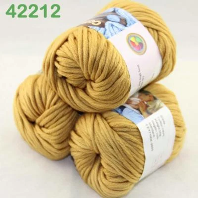 Sale New 3 SkeinsX50g Soft 100% Cotton Chunky Super Bulky Hand Knitting Yarn 12 - Image 1 of 3