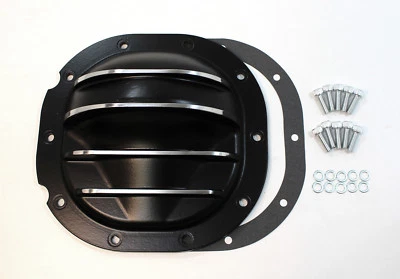 Kit de tampa diferencial de alumínio 10 parafusos Ford Lincoln Mazda acabamento preto Mercury - Imagem 1 de 2