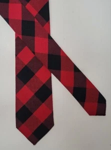 Crewcuts Red Black Plaid Tie - Picture 1 of 4