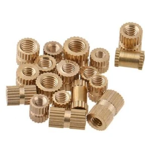 M1.4 M1.6 M2 M3 M4 M5 M6 M8 M10 M12 Brass Knurled Nuts Insert Embedded Nuts - Picture 1 of 2