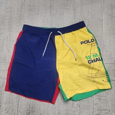 Bañador Polo Sport Ralph Lauren Para Hombre Grande 12 M Yacht Challenge Colorblock Foto 1 de 4
