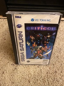 Criticom Sega Saturn Game - COB Complete w/ Manual & Reg Card Tested Nice Shape