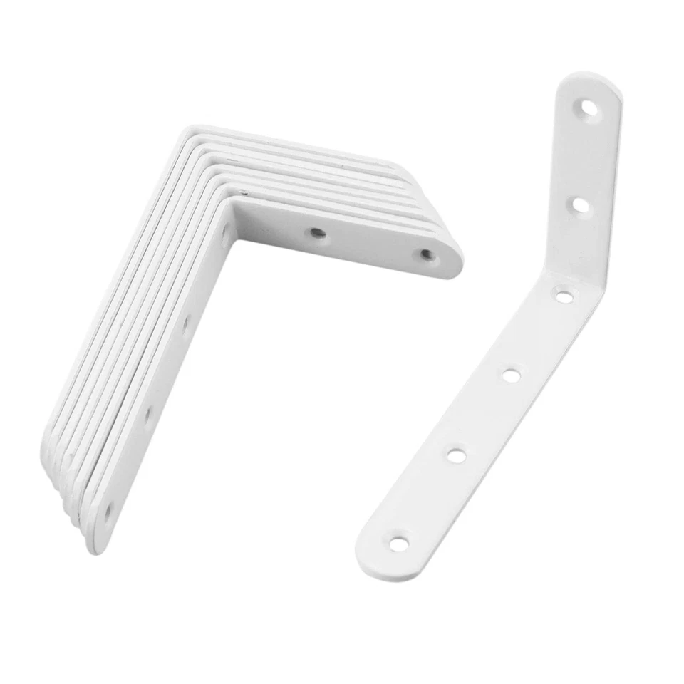 8 pezzi Staffa per mensola Montaggio a parete Angolo Brace Staffa di (x2C) - Immagine 1 di 1