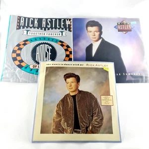 3x Rick Astley She Wants to Dance, Whenever You Need Somebody Forever 12” Vinyl - Picture 1 of 21