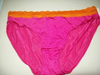 NUEVO CON ETIQUETAS RARO CALVIN KLEIN ENCAJE Y BRILLO BIKINI BRAGAS NYLON/SPNX D3378 9CT FUCSIA L Foto 1 de 2