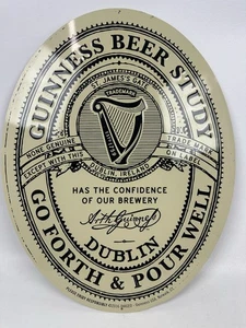 Insegna Latta Guinness Ristorante/Bar Esclusiva Rara 22x17 - Foto 1 di 7