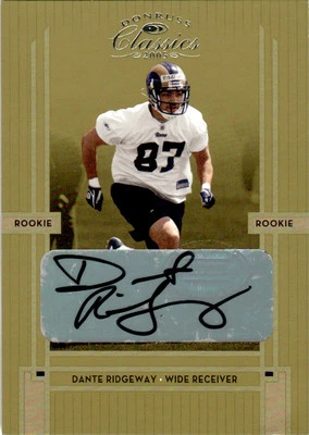 2005 Donruss Classics Dante Ridgeway RC Auto 240/499 St. Louis Rams #227 - Image 1 of 2