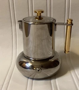 Vintage Principessa Lavazza 18/10 Stainless Steel Italian Espresso Coffee Maker - Picture 1 of 8