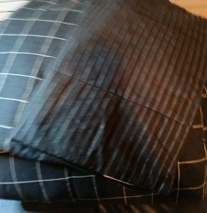 Pottery Barn Teen Easton Wende-Bettdecken-Set komplett/Queen schwarz gebraucht - Bild 1 von 7