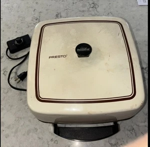Vintage Presto elektrische Bratpfanne mit Deckel gebraucht GETESTET - Bild 1 von 4