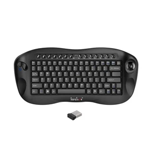 Banalove 2.4GHz Wireless Mini Portable Keyboard with Built-in Trackball Mouse... - Picture 1 of 9