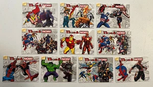 2013 Upper Deck Marvel Now! Kompletter Satz von 10 damals und heute Steckkarten - Bild 1 von 2