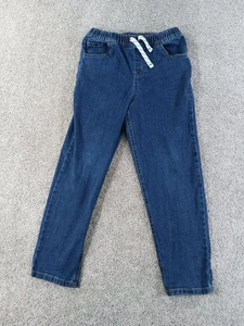 365 Kids Garanimals Denim Jeans 10 Blue Drawstring Cotton Blend - Picture 1 of 10