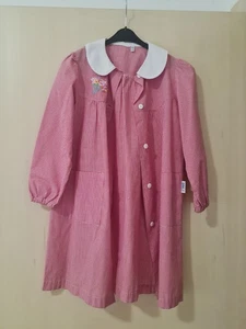 Siggi Apron Girl 8 Years 128 Cm Elementary School Chess Red - Picture 1 of 4