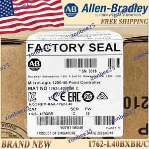 1PC New in Box Allen-Bradley 1762-L40BXBR/C MicroLogix Point Controller FreeShip - Picture 1 of 5