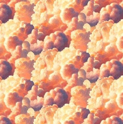 Blank Quilting Wilderness Song Sunset Clouds Cotton Fabric by the Yard - Image 1 of 2