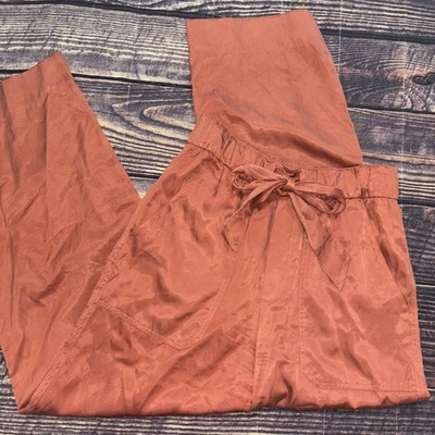 Pantalones Club Monaco Naranja Óxido Pierna Ancha Talla 0 Cupro Mezcla Algodón Foto 1 de 4