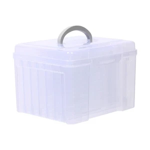 Photo Organizer Box with Dividers Binder Adjustable Greeting - Picture 1 of 6