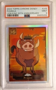 2024 Topps Chrome Disney PUMBAA Lion King 30th Anniversary Refractor #LK-5 PSA 9 - Bild 1 von 2