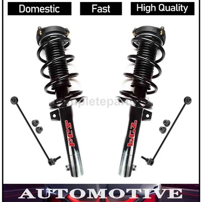 4 puntales y resortes de enlace de barra estabilizadora delantera para Audi A3 2,0 L 1,4 L 1,8 L Foto 1 de 4