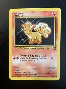 NM Pokemon VULPIX Card (BASE 2) Set 99/130 Wizards of the Coast Non-Holo COMMON - Picture 1 of 1