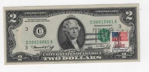 1976 2 Two Dollar Bicentennial First Issue Stamped Philadelphia C - Picture 1 of 2