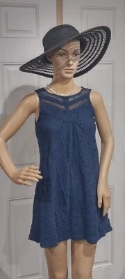 Vestido corto Exhilaration azul oscuro talla Xs Foto 1 de 4
