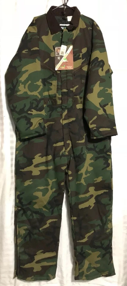 Vintage Usa Deadstock Coveralls Insulated Camo Nwt Size XXL Liberty - Image 1 of 4