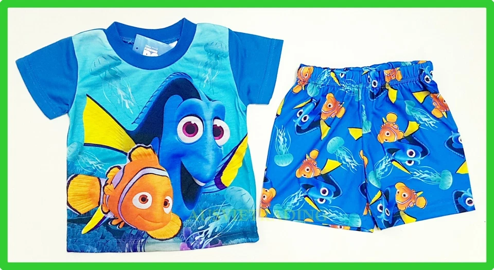 Finding Nemo Dory niños niñas pijamas niños camiseta top pantalones cortos pijamas ropa de dormir Foto 1 de 1