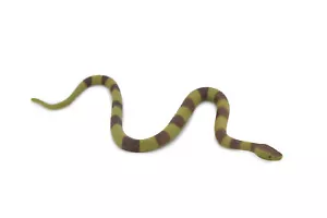 Southern Copperhead Snake, Rubber Reptile, Realistic Model Toy 5 1/2" F2047 B39 - Picture 1 of 8