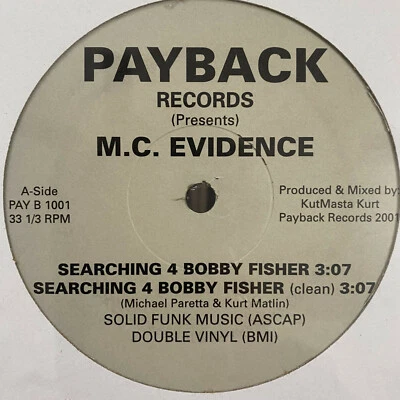 EVIDENCE - SEARCHING 4 BOBBY FISHER (EMINEM DISS) (12")  2001!!  RARE!!  DILATED - Image 1 of 2