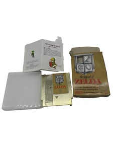 NES The Legend ZELDA (w/Original Box/Styro) Cartridge Gold + Maps Strategies - Picture 1 of 10