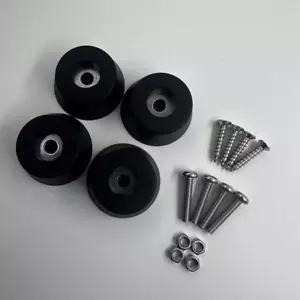 4 New FEET w/ hardware for Sansui G-6000 G-7000 G-5000 Heavy-Duty Foot Parts - Picture 1 of 19