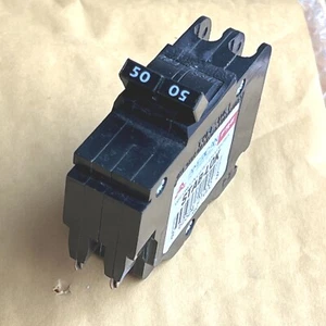 ⭐  NC250 Federal Pacific  2 Pole 50 A  Slim ,Breaker  - Picture 1 of 7